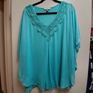 Teal blouse